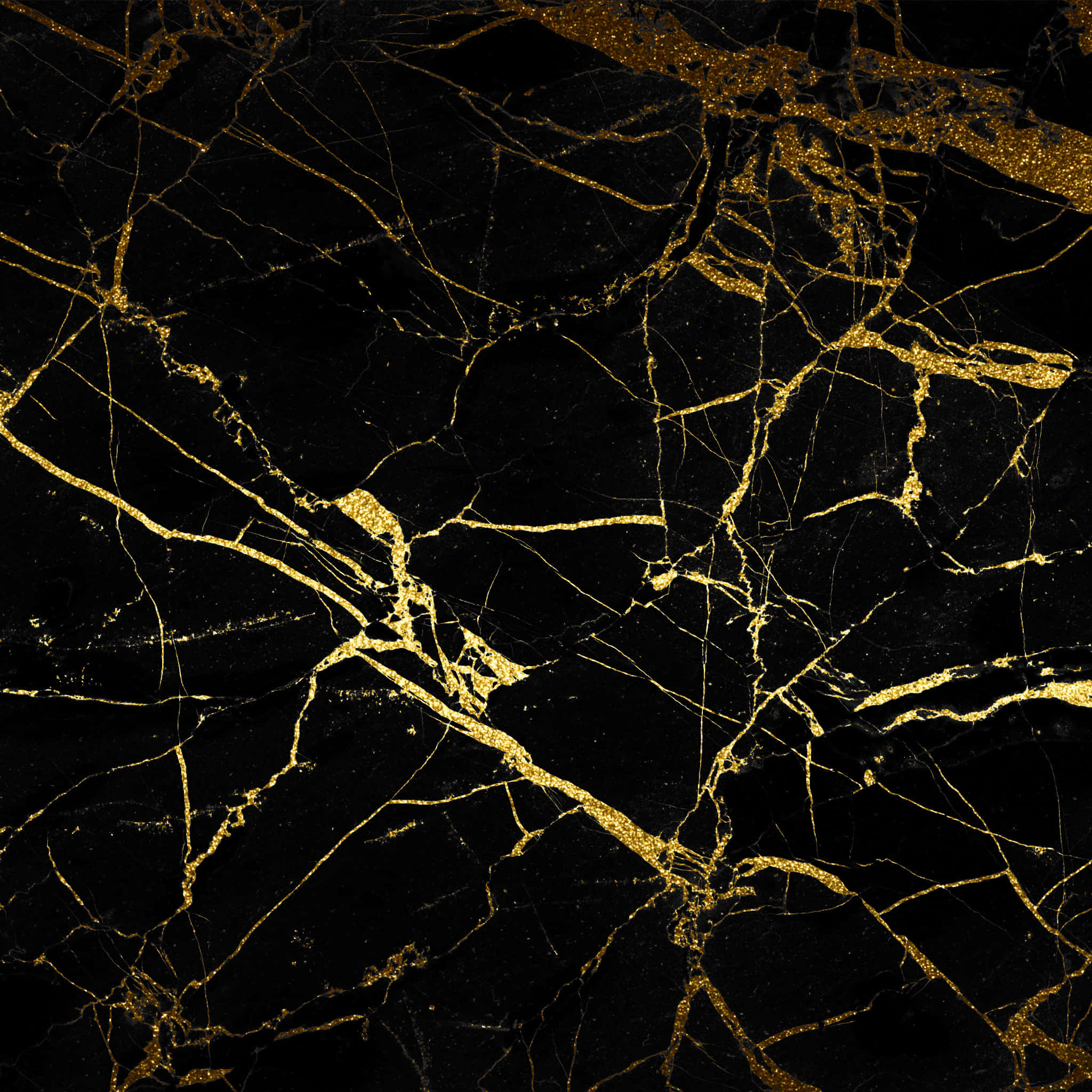 Marble iPad, black marble, golden veins, Full HD Desktop Wallpaper