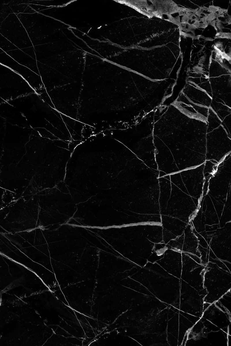 marble iPad, glossy black marble, white veining, SD Phone Wallpaper