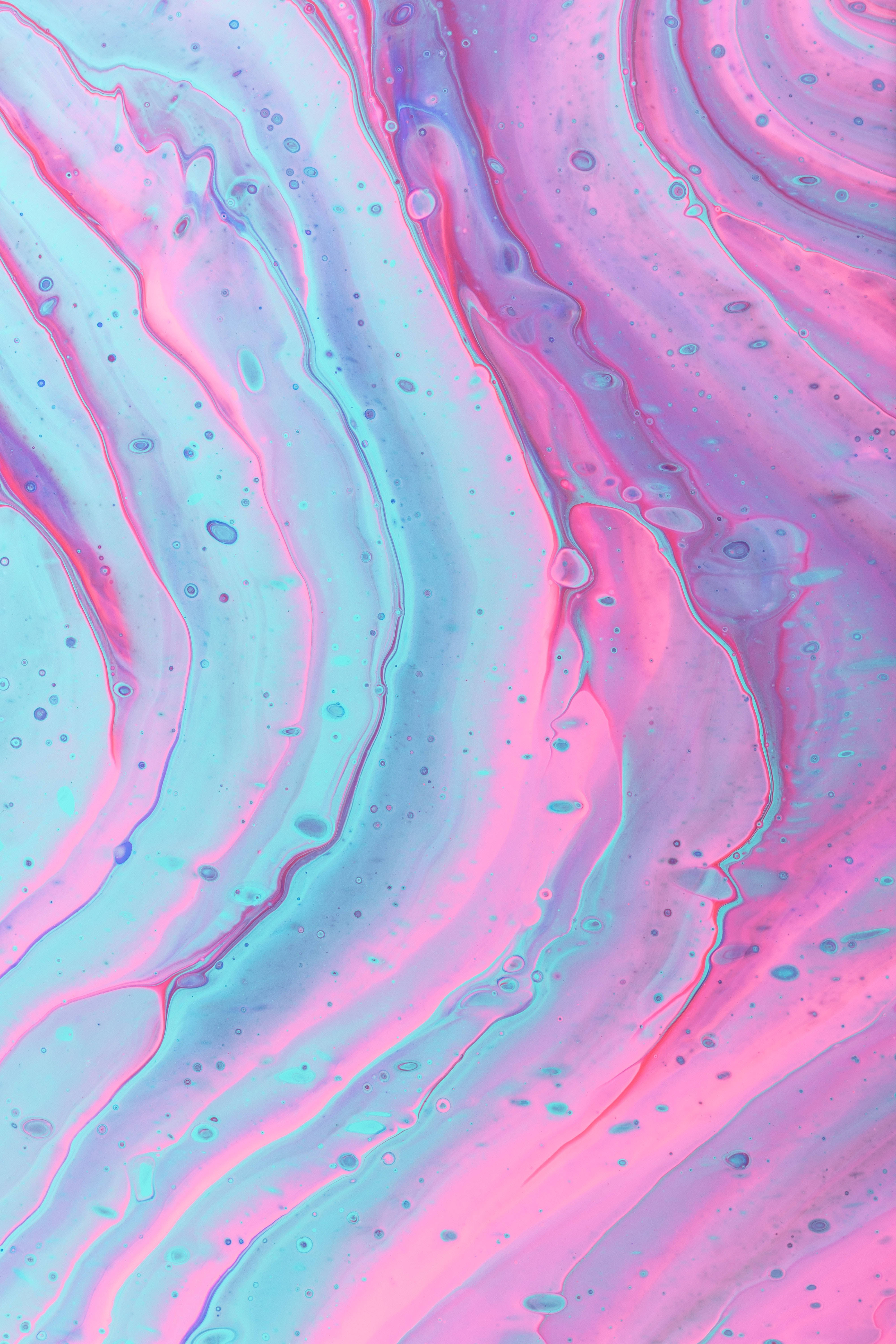 pastel pink, blue marble, 4K, 5K Phone Wallpaper