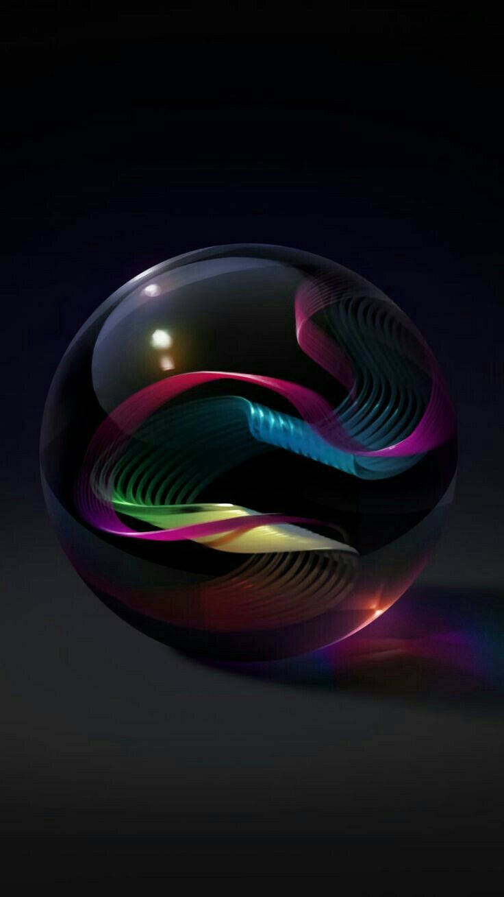 3D Phone, colorful marble, swirly design, HD Phone Wallpaper