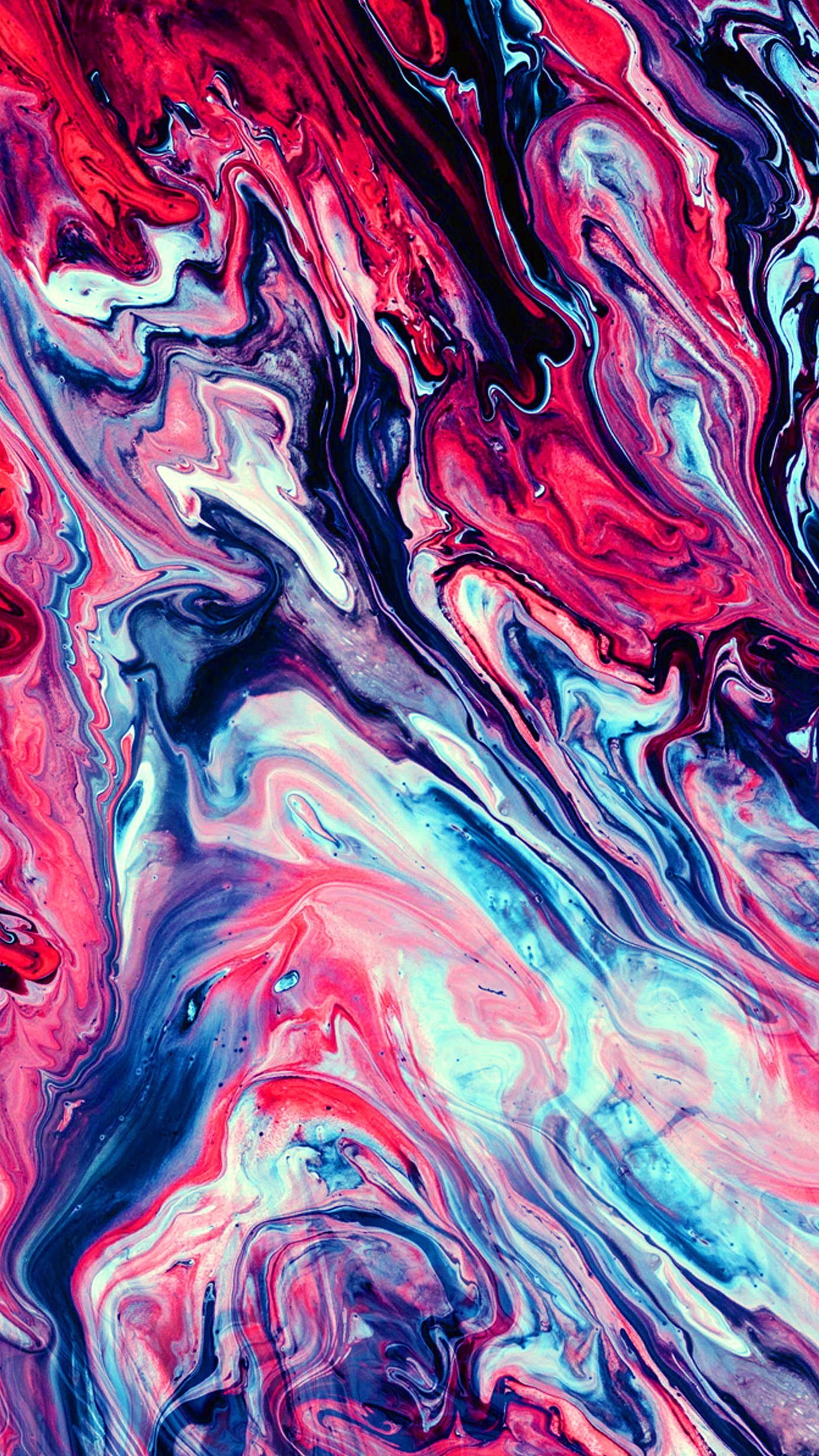 blue and red marble iPhone, red, pink, 2K Phone Wallpaper