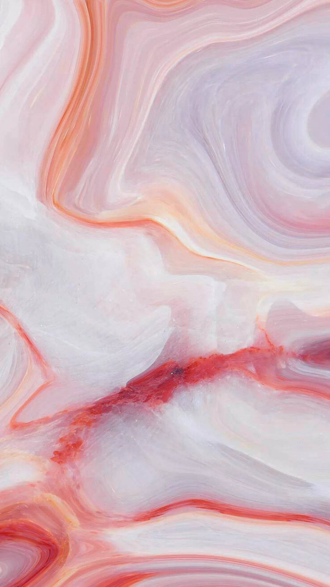 Red And Pink Marble iPhone, pink peach, white, Full HD Phone Wallpaper