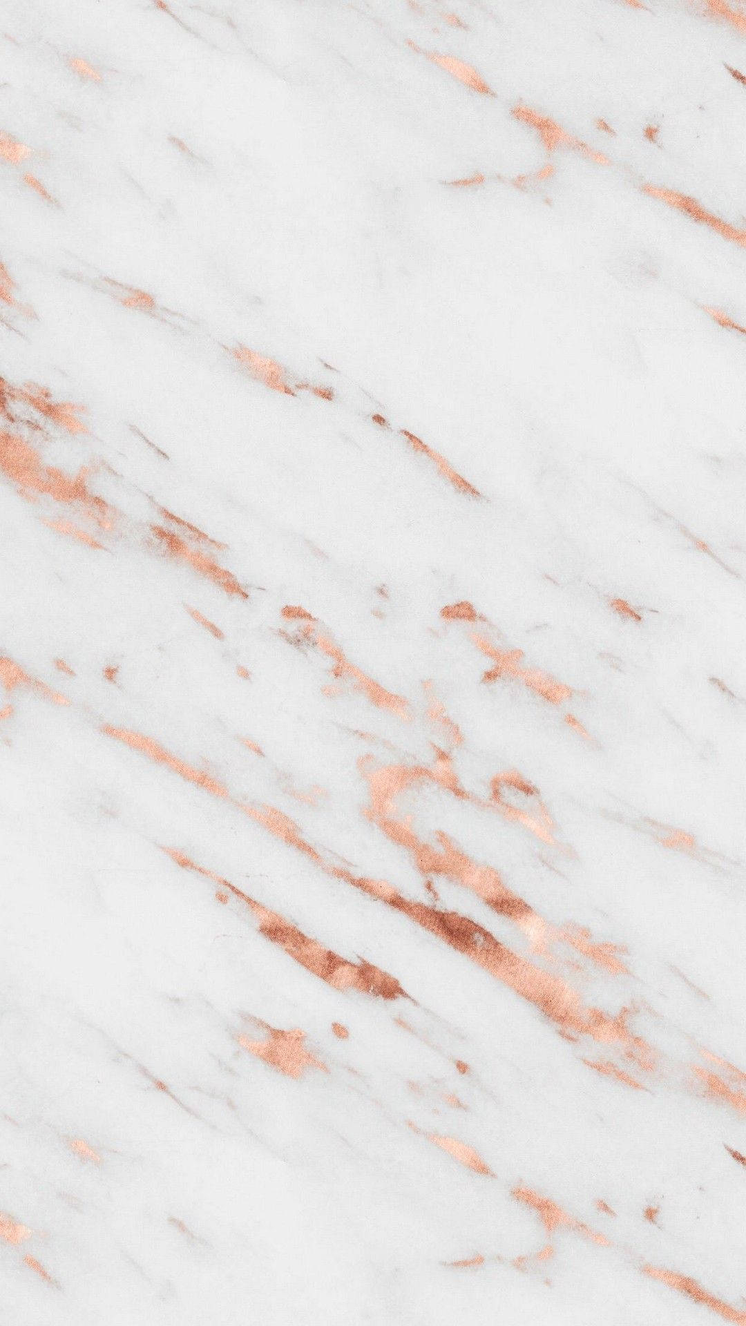 slanted rose gold marble, white marble, rose gold veining, Full HD Phone Wallpaper