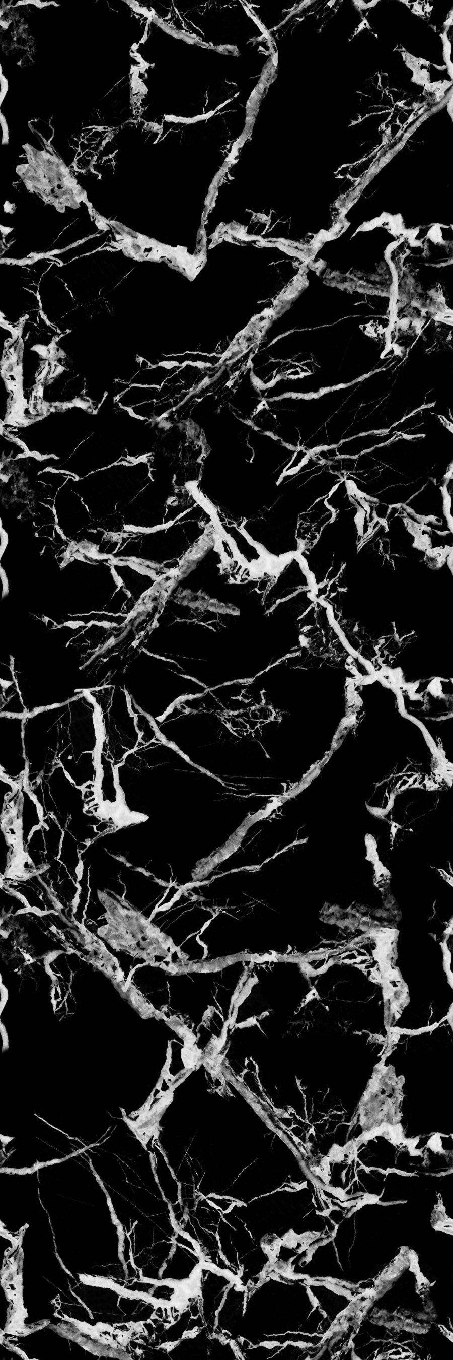white and black marble, black marble, white veins, 2K Phone Wallpaper