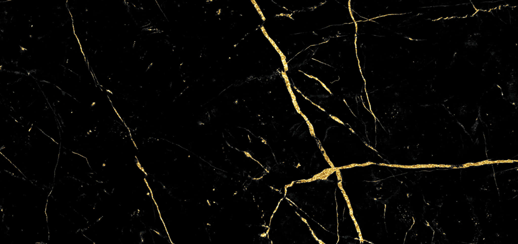 Marble Macbook, black marble surface, golden veins, Full HD Desktop Wallpaper