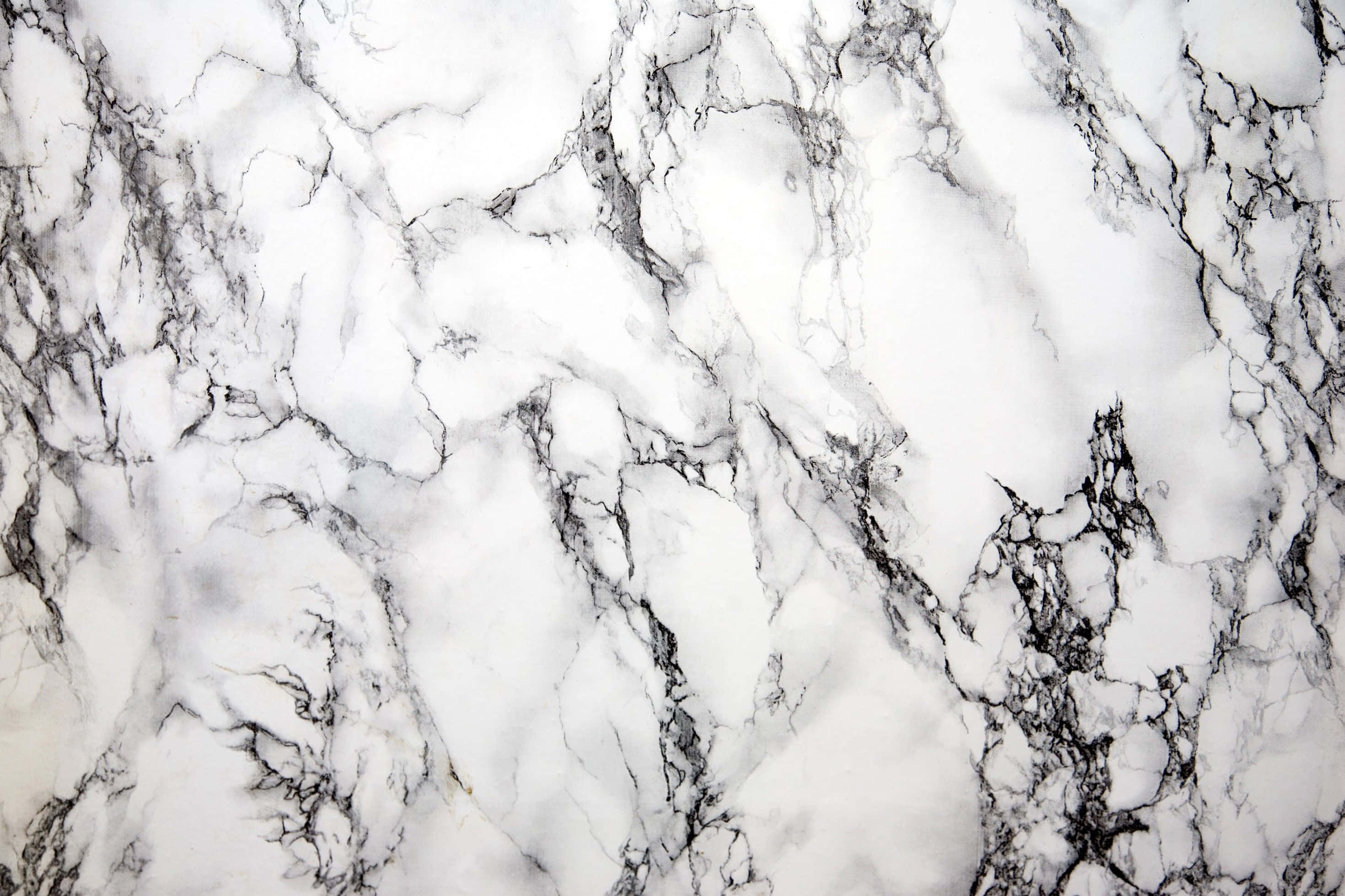 Marble Macbook, white marble, black veining, 2K Desktop Wallpaper
