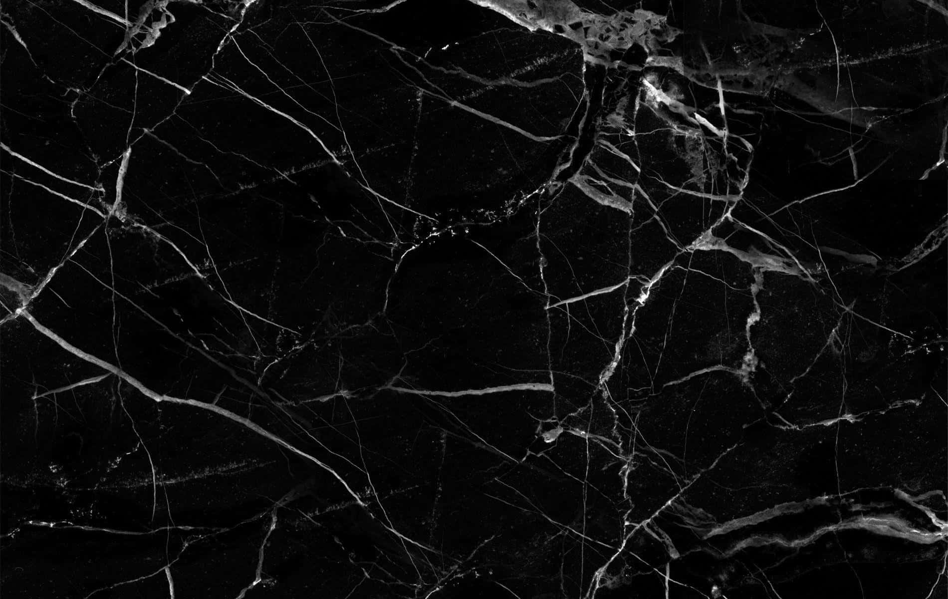 black marble, white veining, glossy, HD Desktop Wallpaper