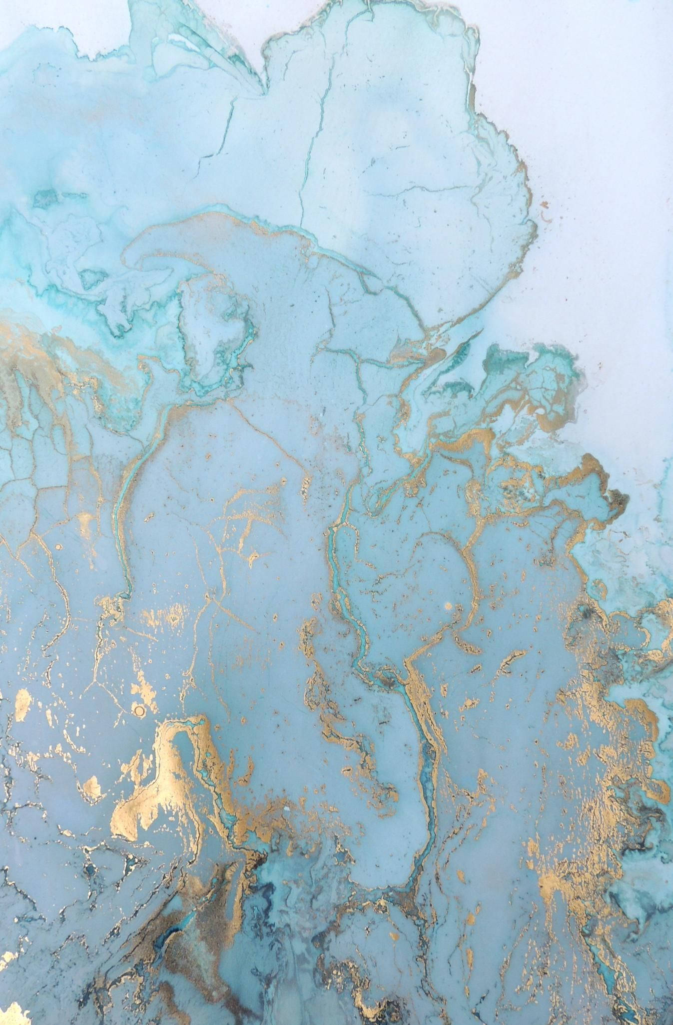 blue and gold marble iphone, turquoise, gold metallic, Full HD Phone Wallpaper