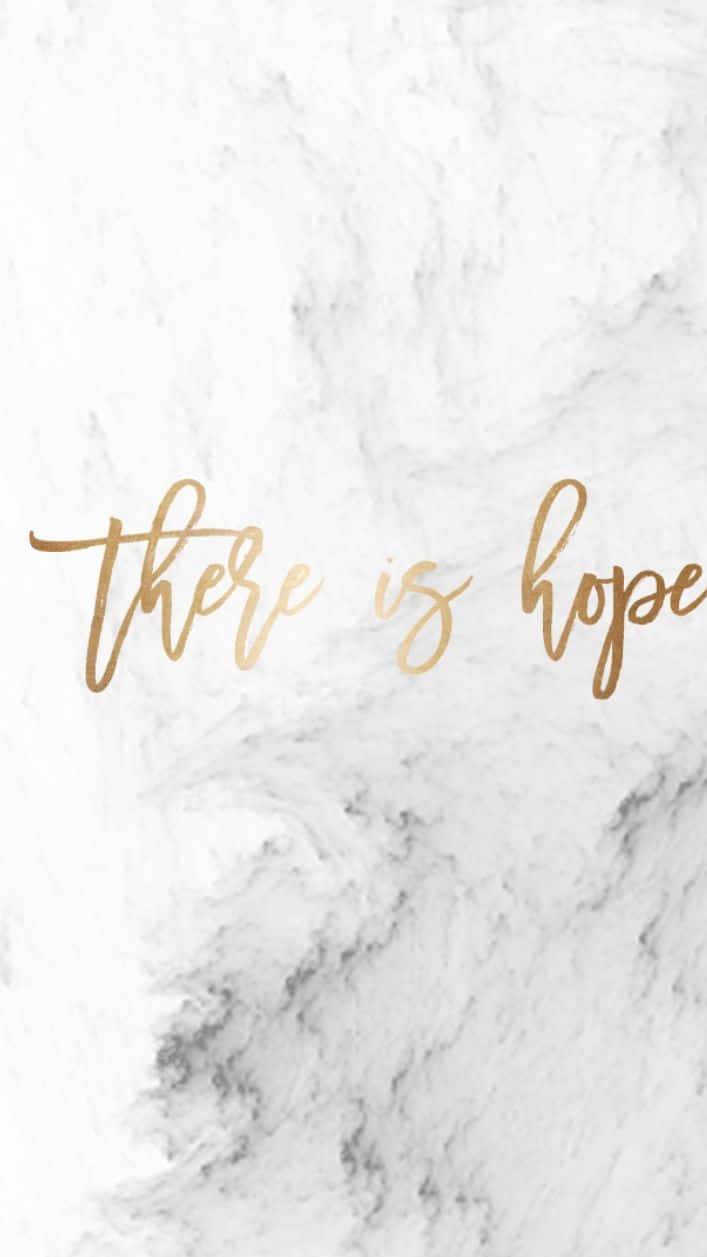 Marble Quotes, gold cursive text, white marble background, SD Phone Wallpaper