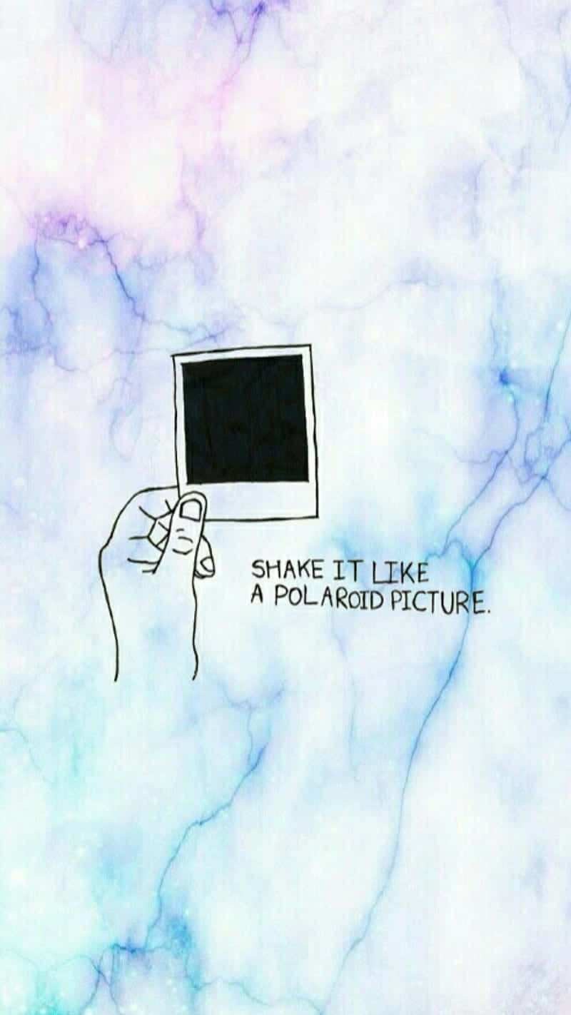 Quotes Tumblr, blue purple marble, polaroid, HD Phone Wallpaper