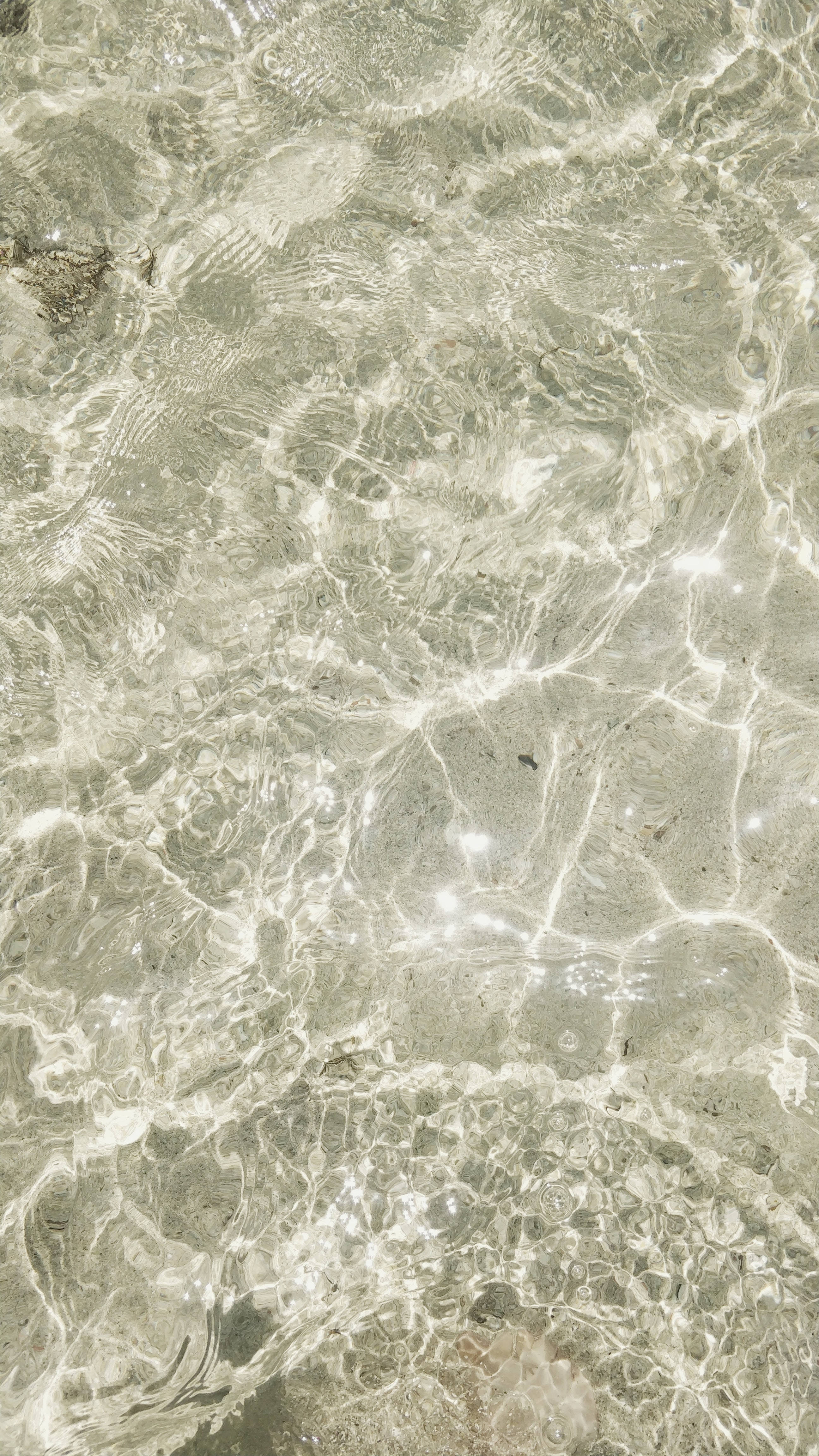 clear water texture, shallow clear water, rippling patterns, 4K Phone Wallpaper