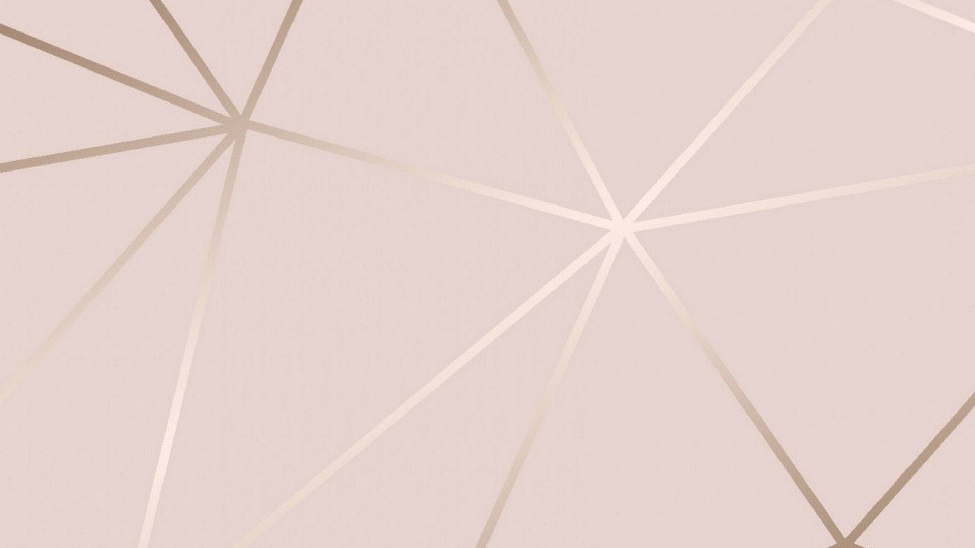 rose gold marble, blush background, gold geometric lines, Full HD Desktop Wallpaper
