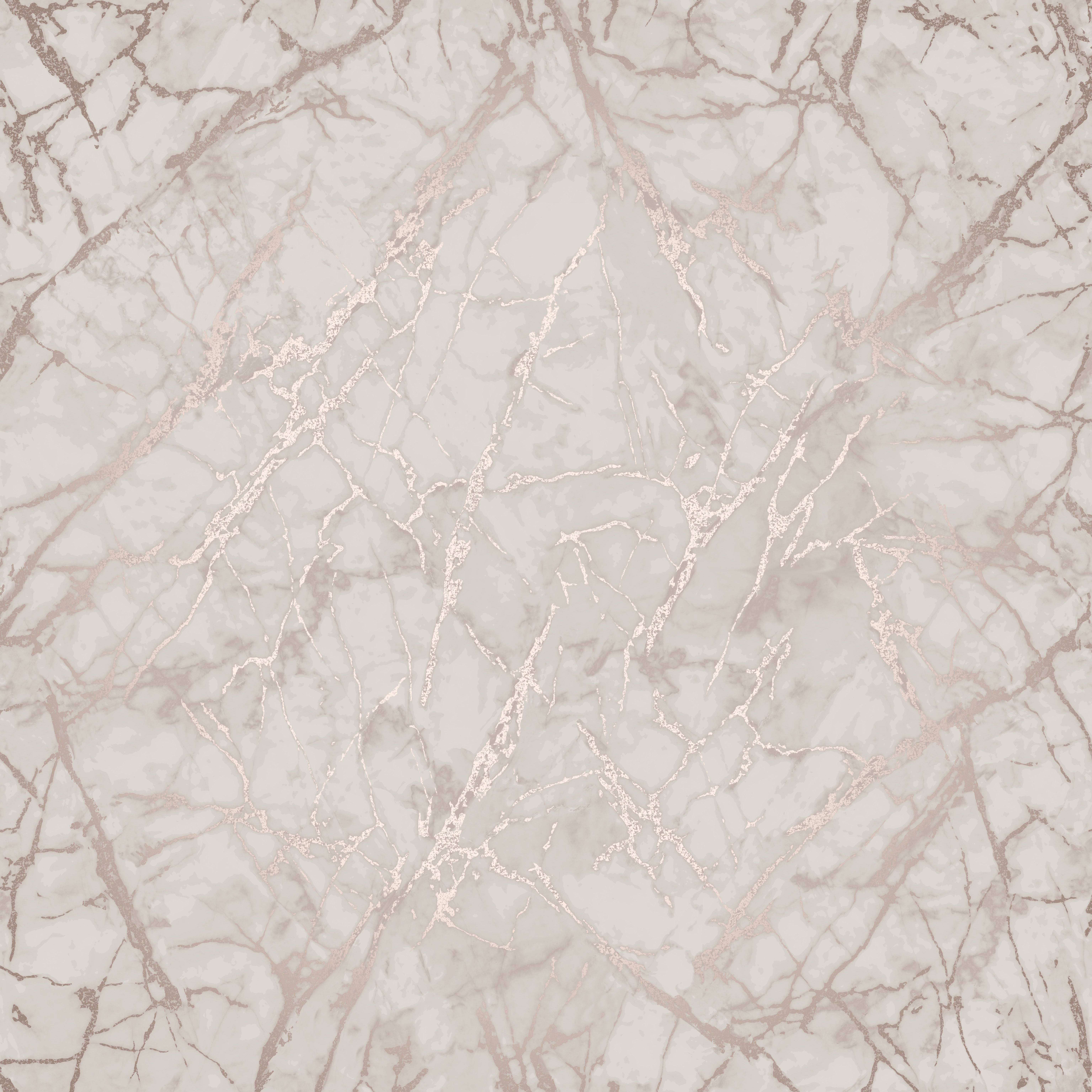 metallic marble, soft gray base, shimmering rose gold veins, 5K Desktop Wallpaper