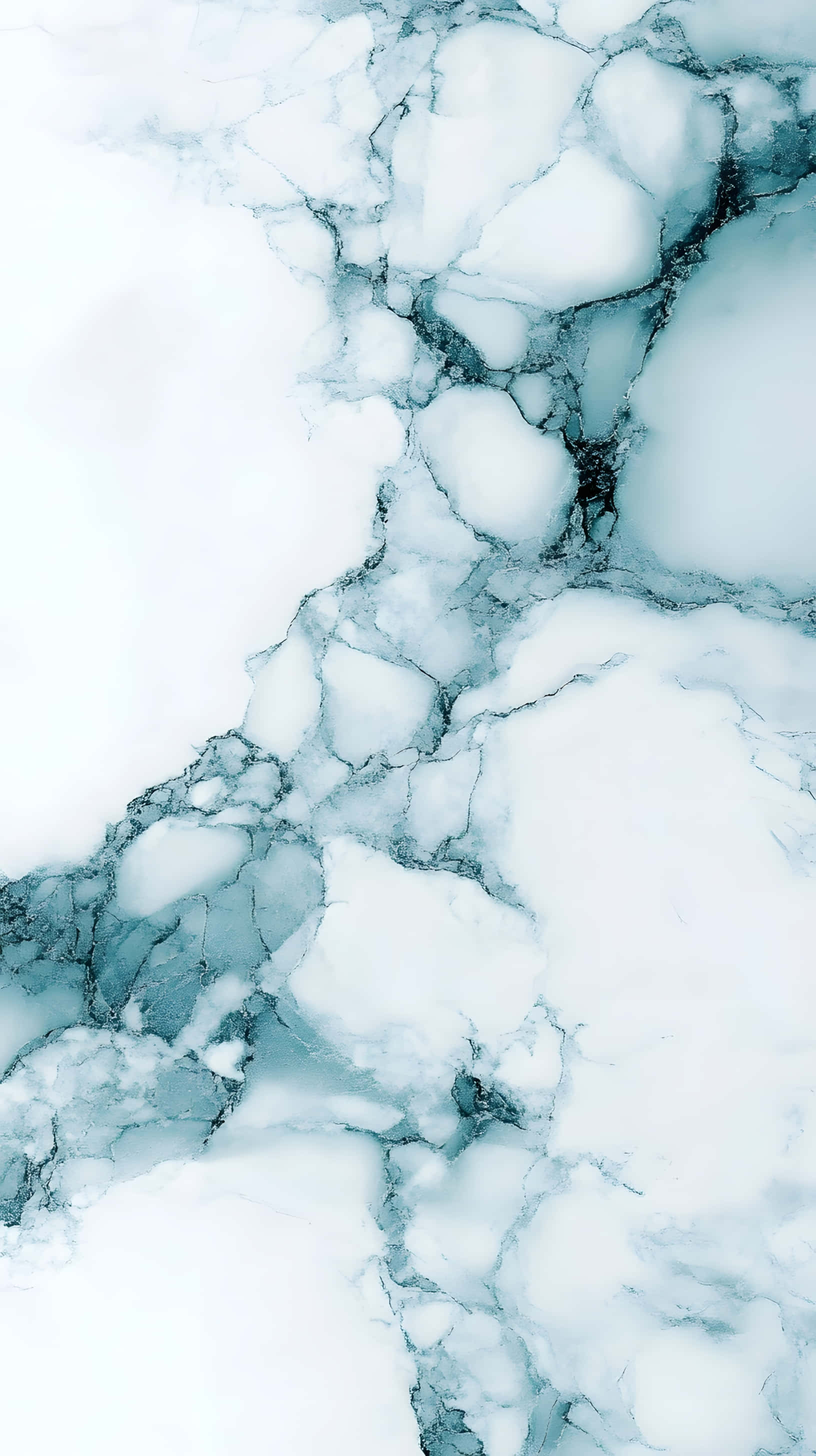 white marble, blue-gray veining, abstract elegant, 2K Phone Wallpaper