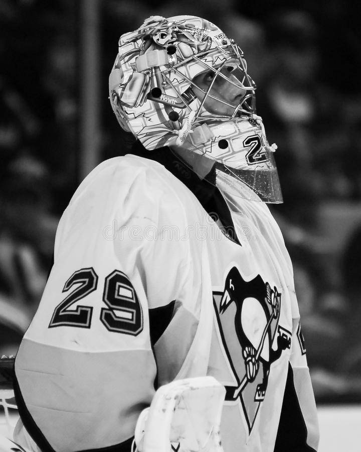 Marc Andre Fleury, penguin jersey, number 29, SD Phone Wallpaper