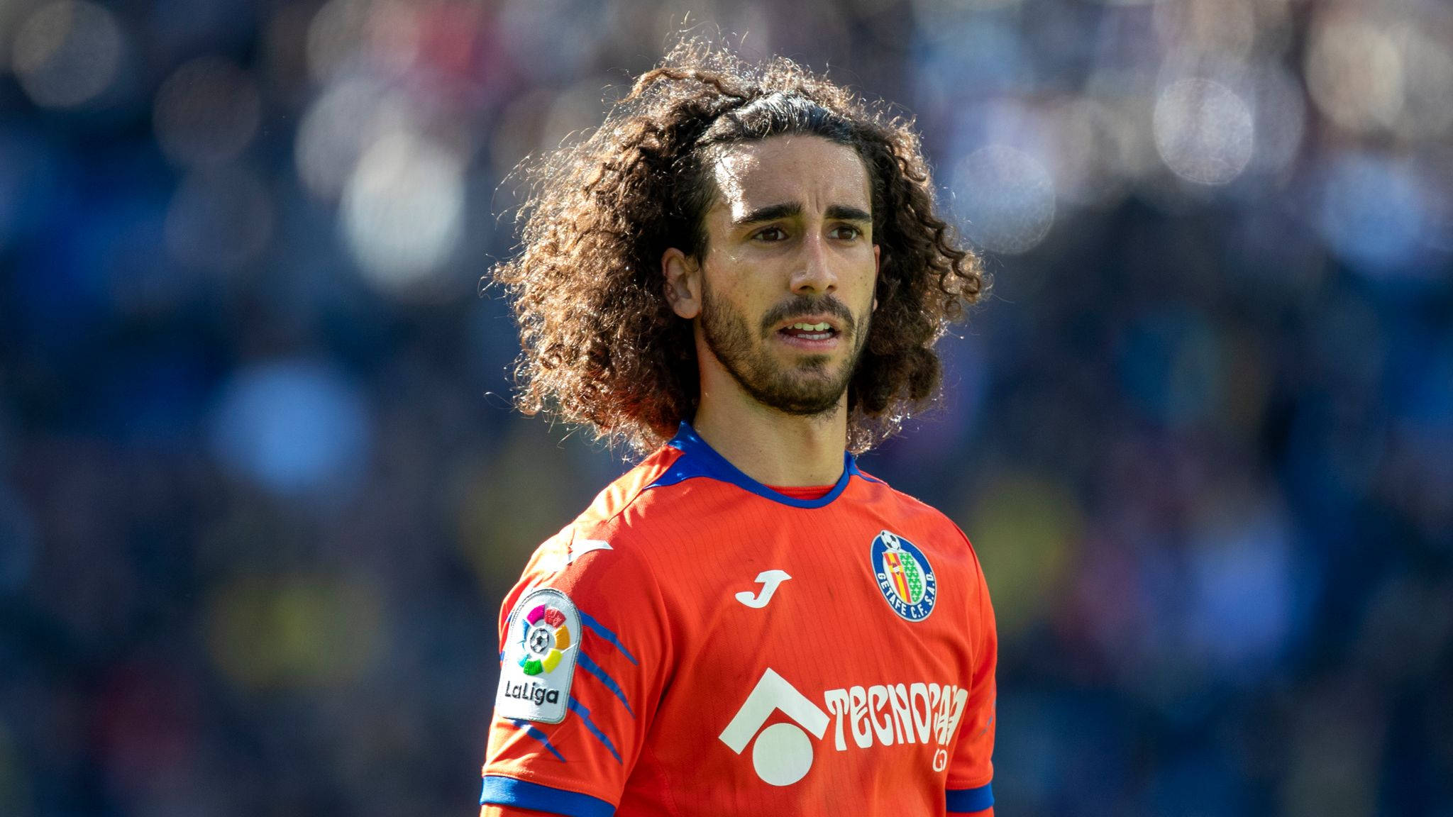 Marc Cucurella, sunlight, red, Full HD Desktop Wallpaper