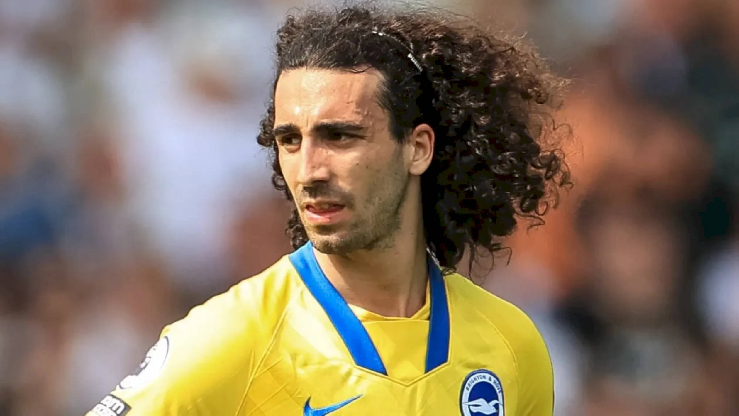 Marc Cucurella, yellow jersey, sunlit field, Full HD Desktop Wallpaper