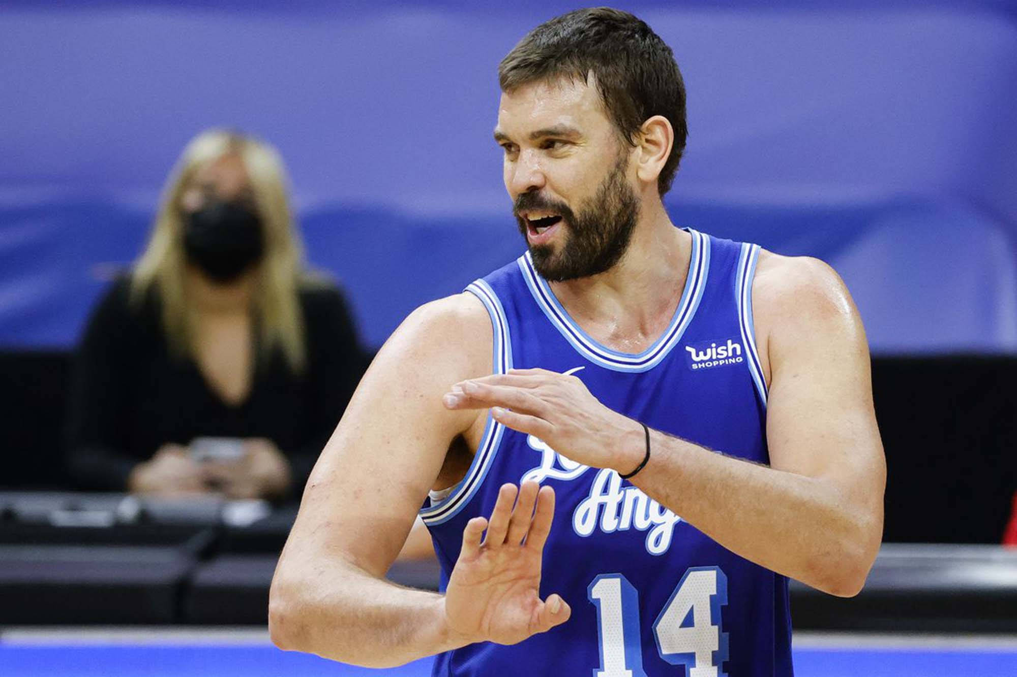 Marc Gasol, 76ers, blue jersey, Full HD Desktop Wallpaper