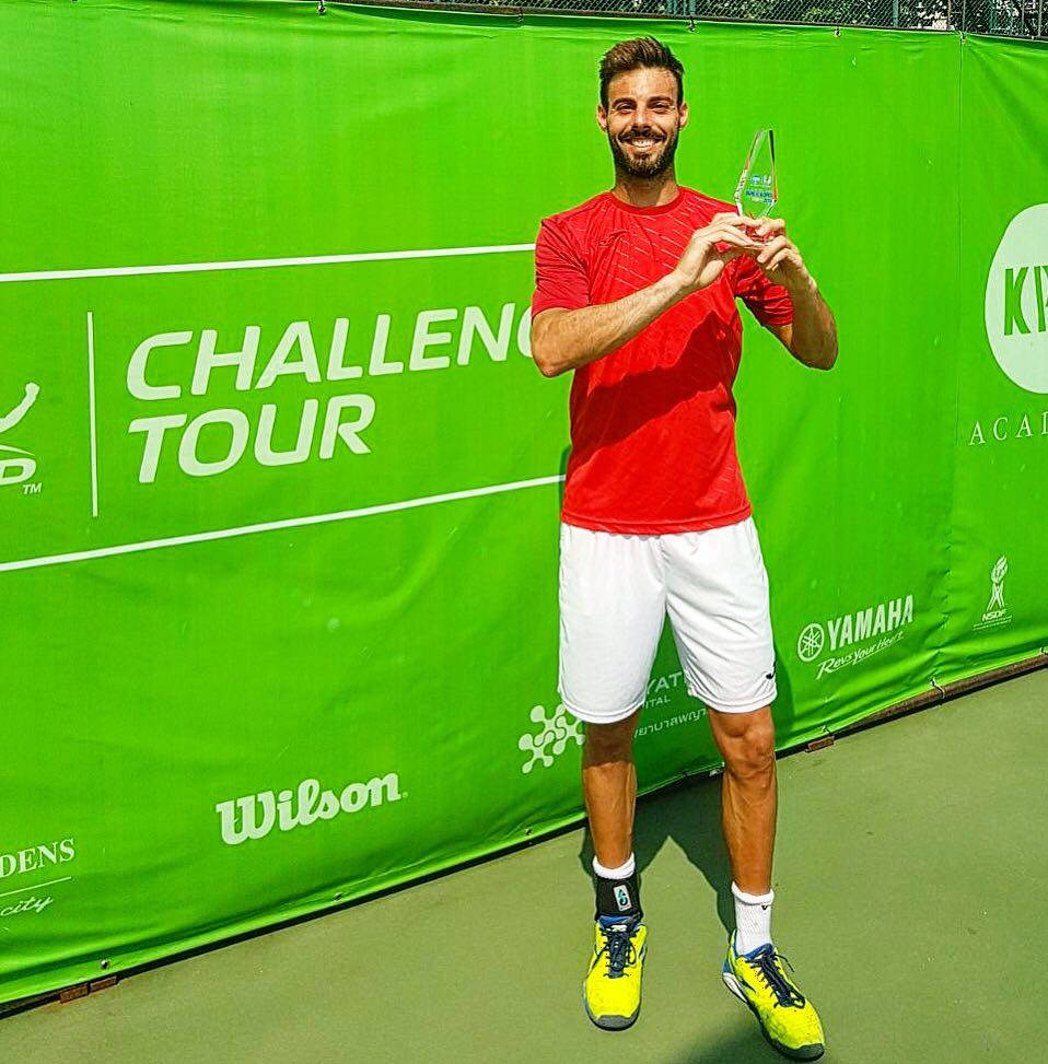 Marcel Granollers, red shirt, white shorts, SD Phone Wallpaper