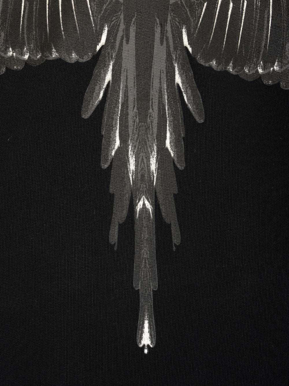 Marcelo Burlon, gray white wings, bird's wings, HD Phone Wallpaper