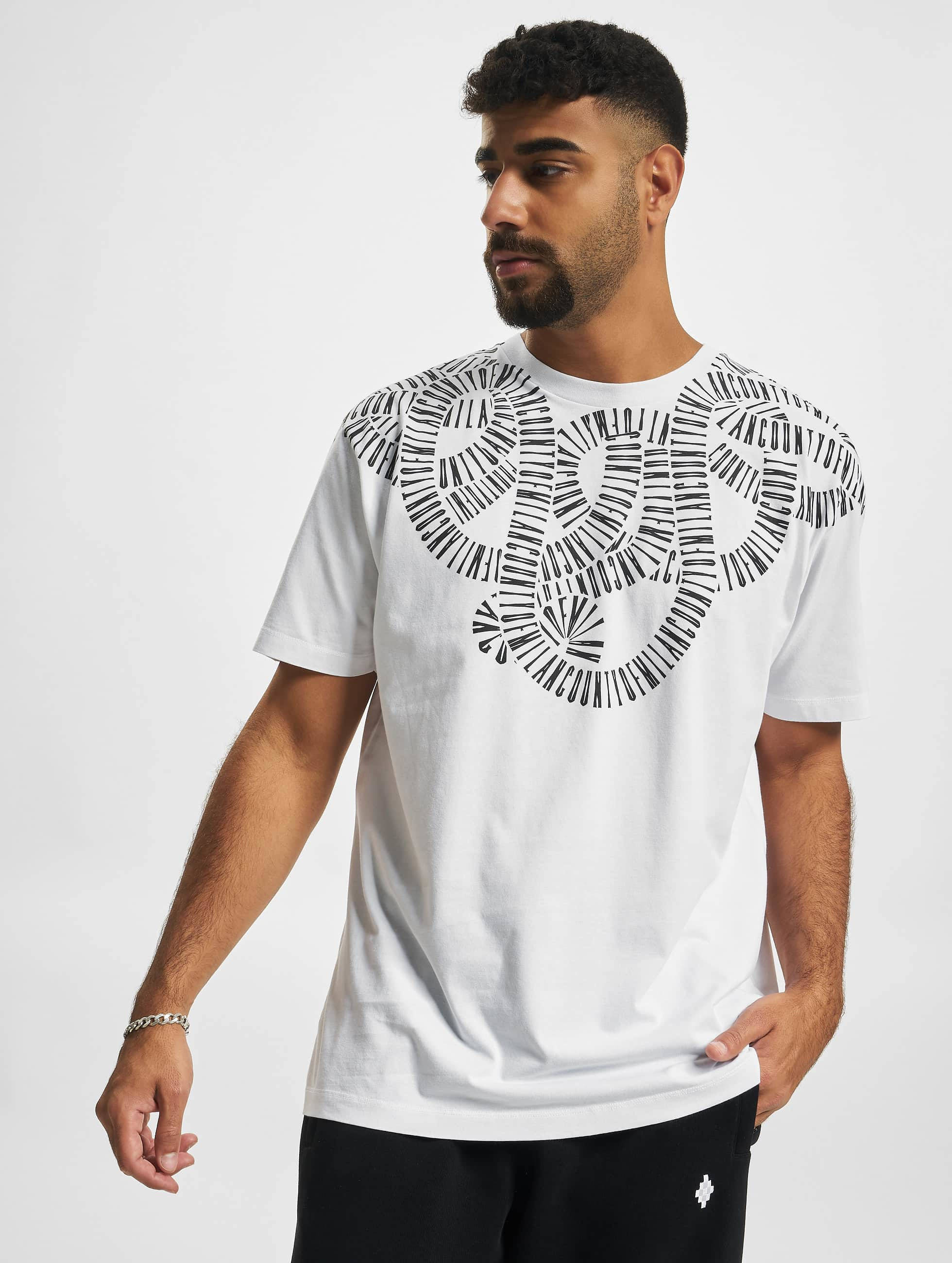 Marcelo Burlon, white snake wings shirt, white t-shirt, 2K Phone Wallpaper