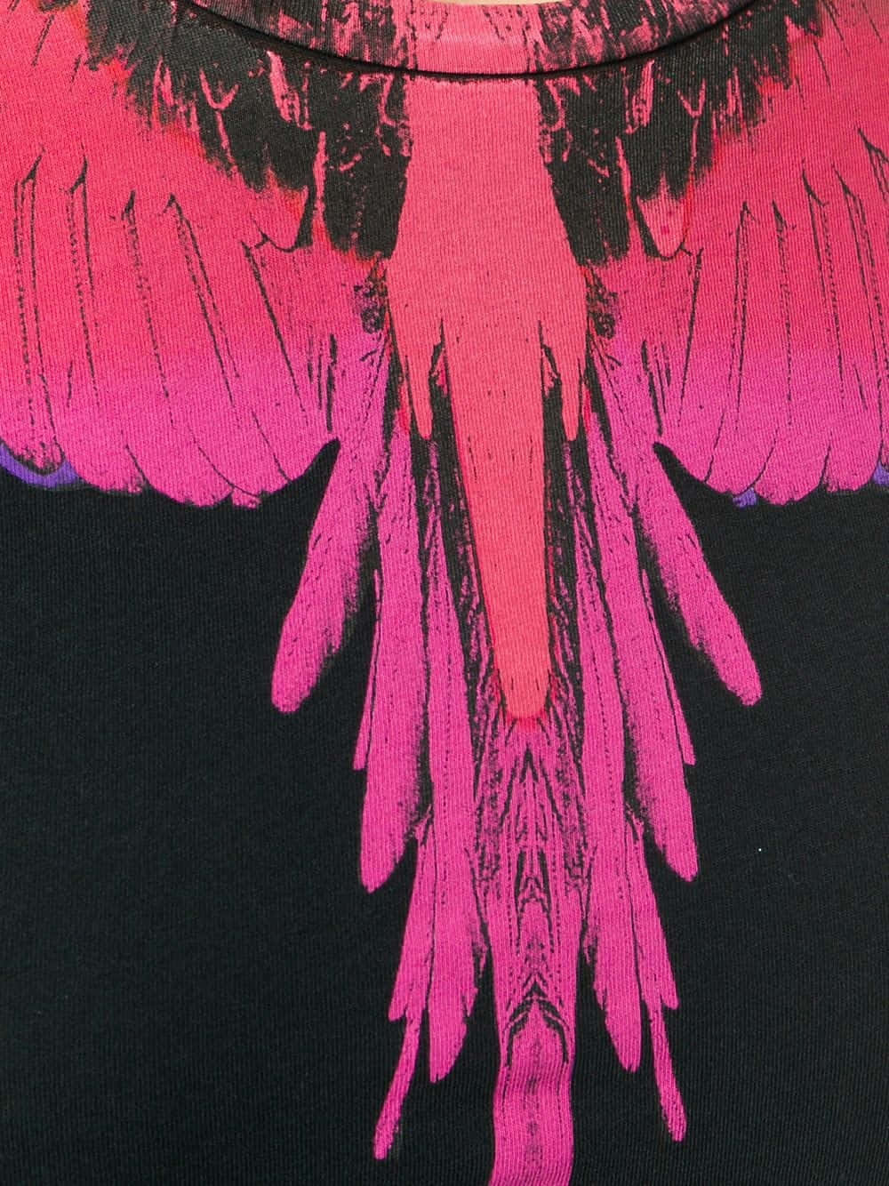 Marcelo Burlon, pink wings print, vibrant pink, HD Phone Wallpaper