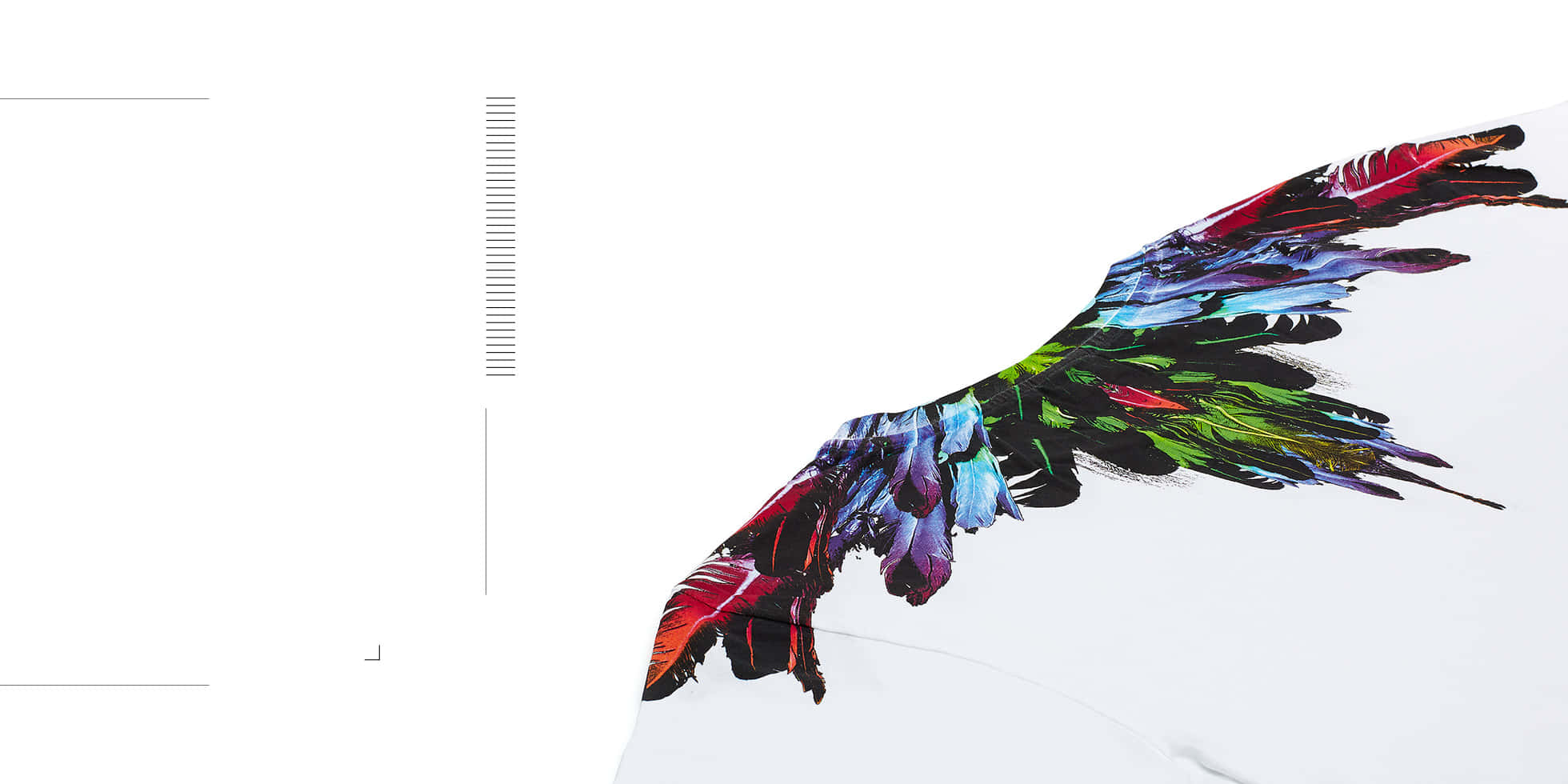 Marcelo Burlon, colorful wings print, vibrant wings print, Full HD Desktop Wallpaper