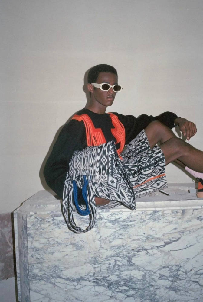 Marcelo Burlon, white sunglasses, bold patterned clothing, SD Phone Wallpaper