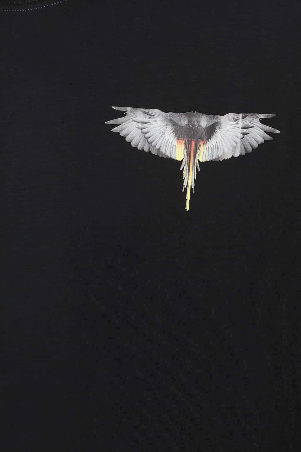 Marcelo Burlon, white tiny wings, gray feathers, HD Phone Wallpaper
