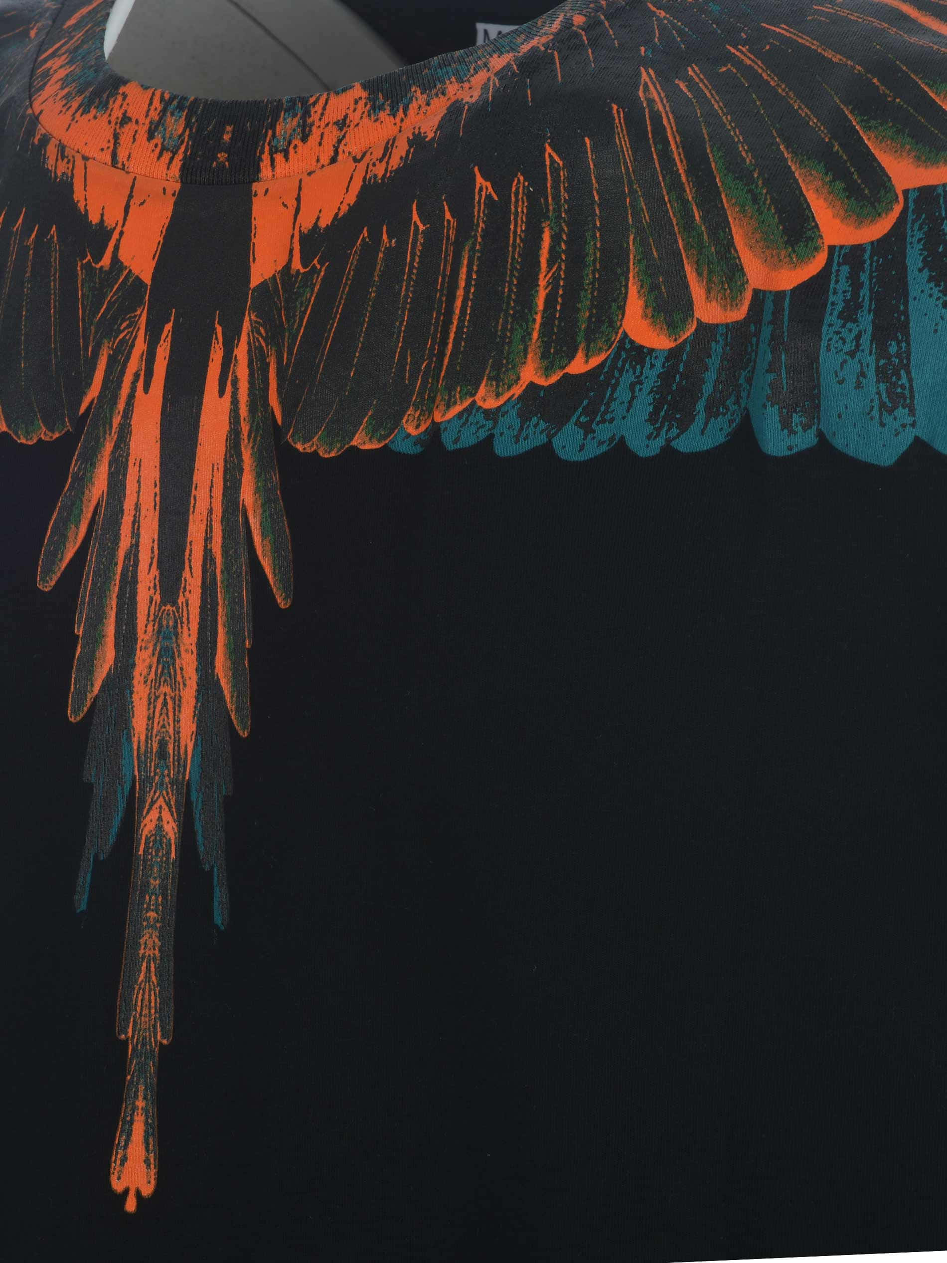 Marcelo Burlon, orange, bluish green, Full HD Phone Wallpaper