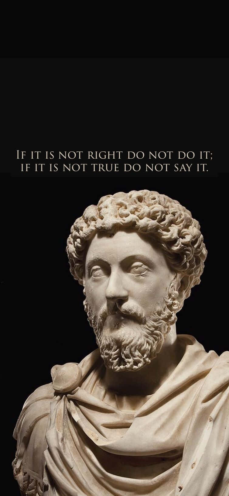 Marcus Aurelius, bust, bearded man, HD Phone Wallpaper