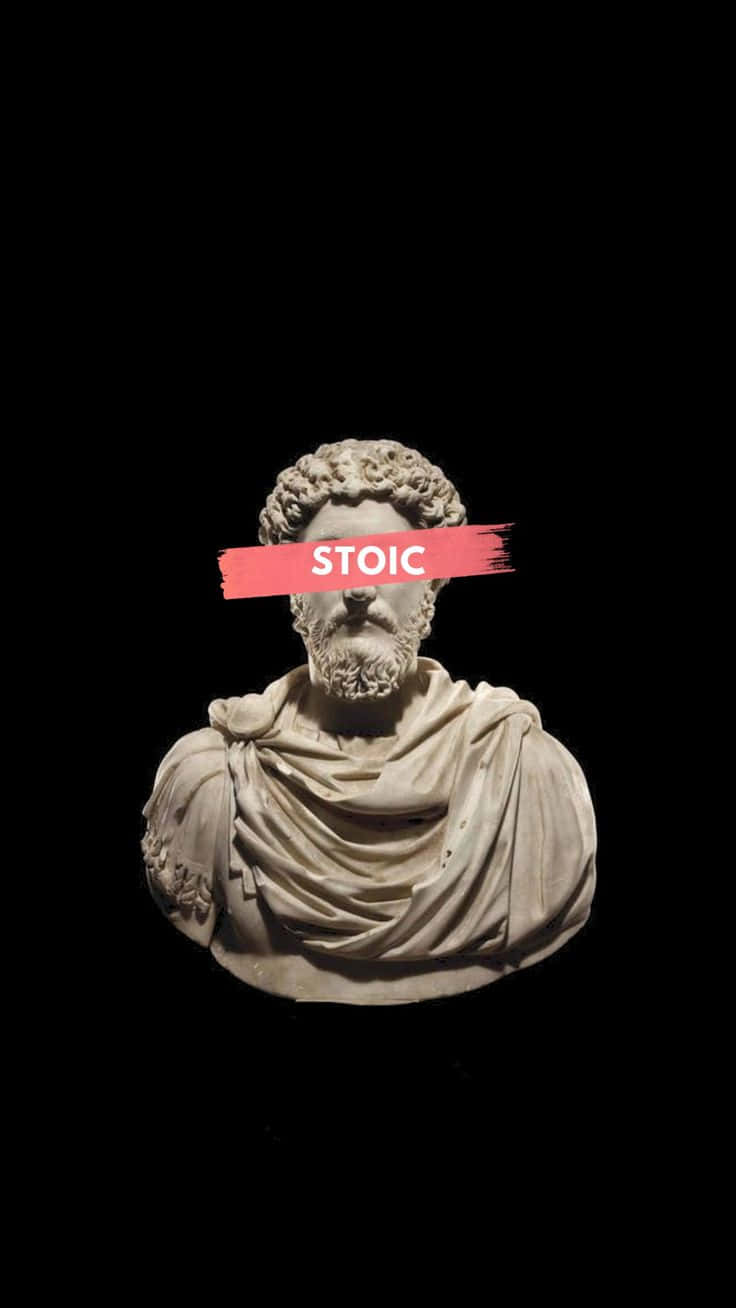 Marcus Aurelius, marble bust, bearded man, HD Phone Wallpaper