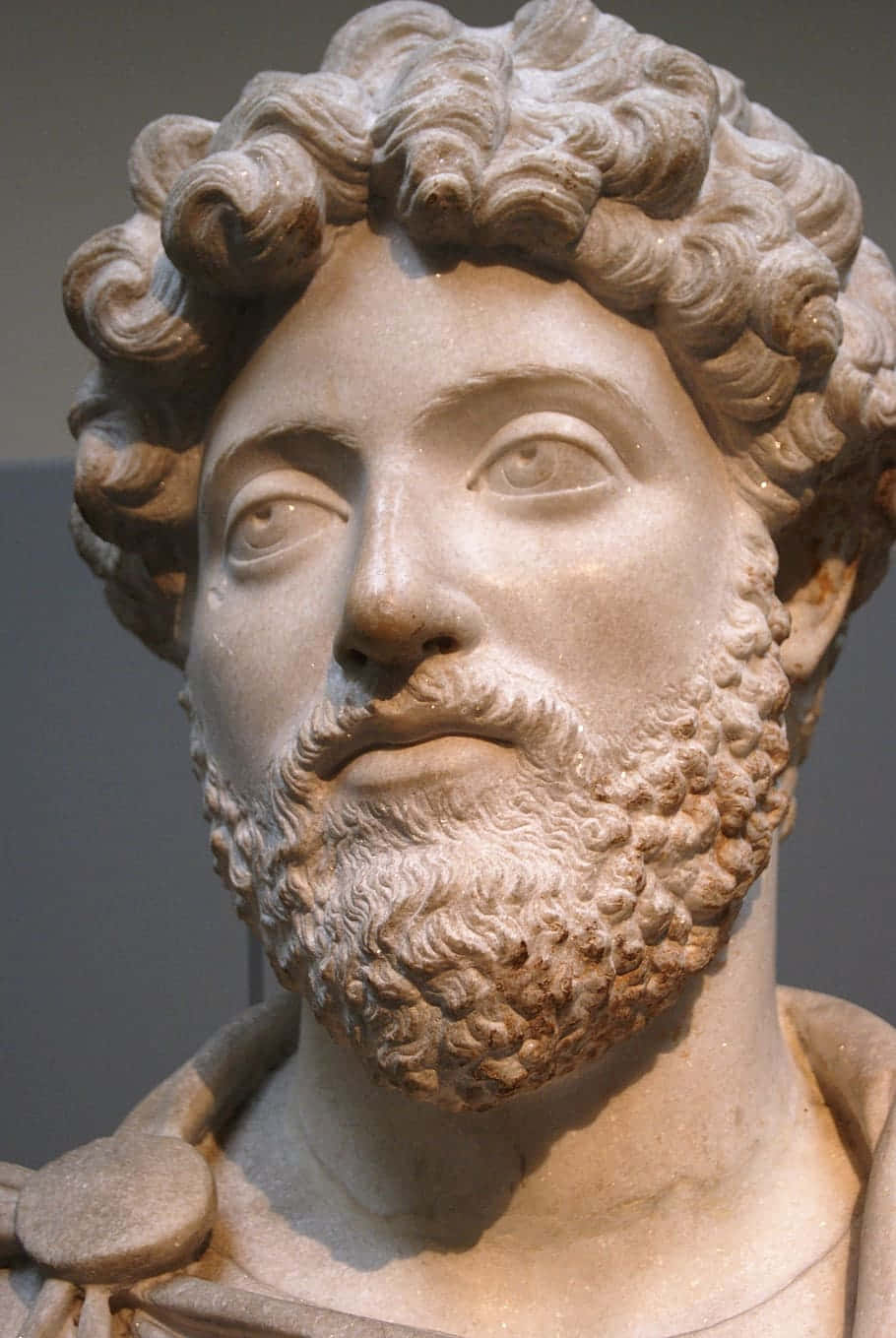 Marcus Aurelius, bust sculpture, classical marble, HD Phone Wallpaper