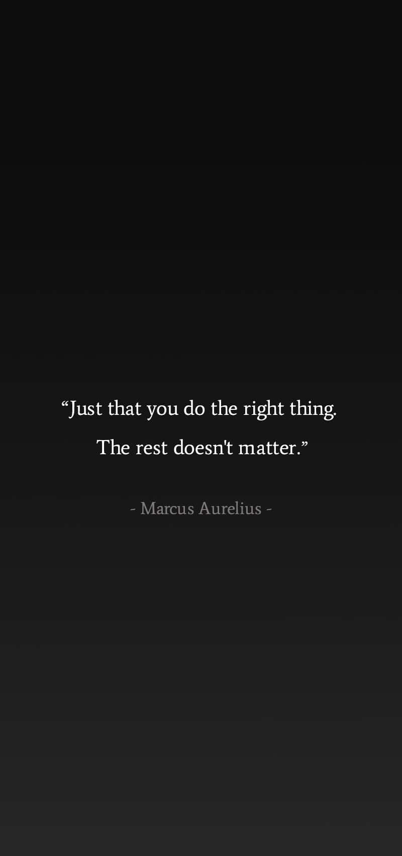 Marcus Aurelius, white quote, minimalist black wallpaper, HD Phone Wallpaper