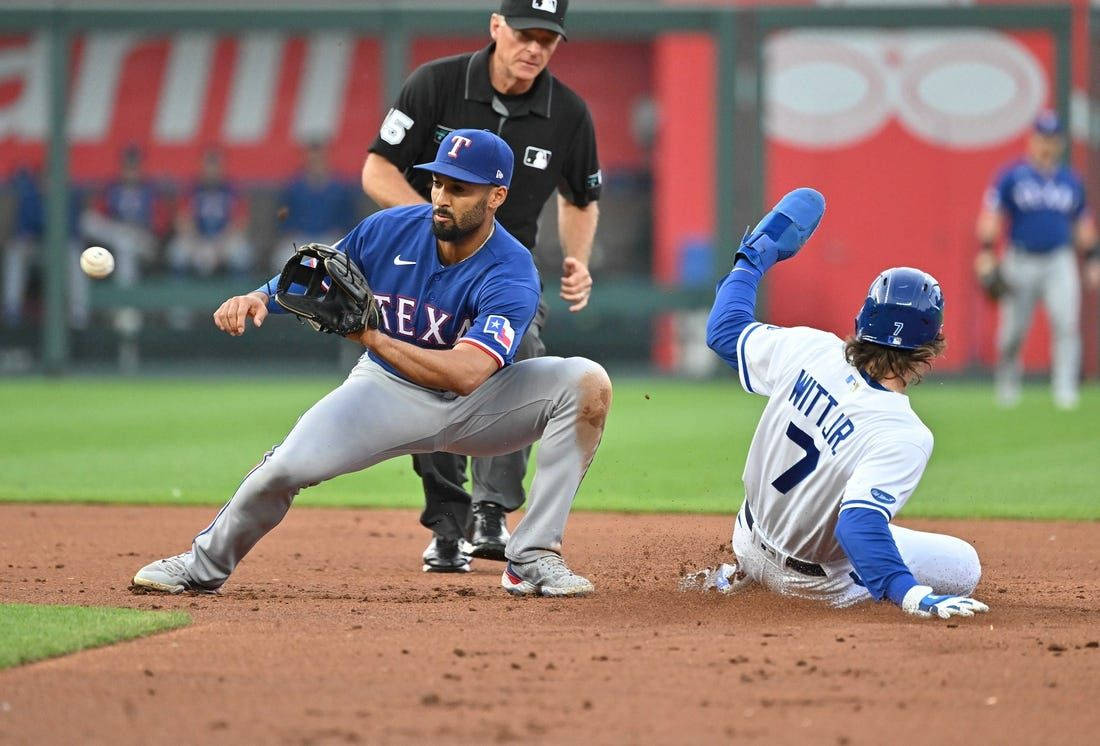 Marcus Semien, blue Texas uniform, dive headfirst, SD Desktop Wallpaper