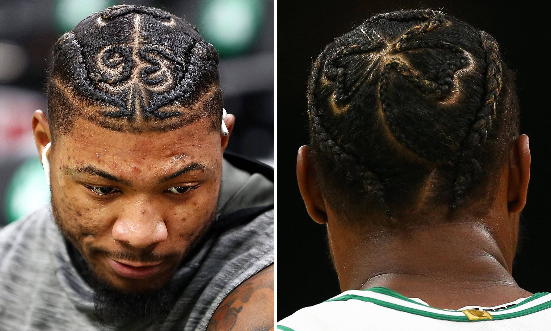 Marcus Smart, dreadlock hairdo, intricate braided hairstyle, HD Desktop Wallpaper