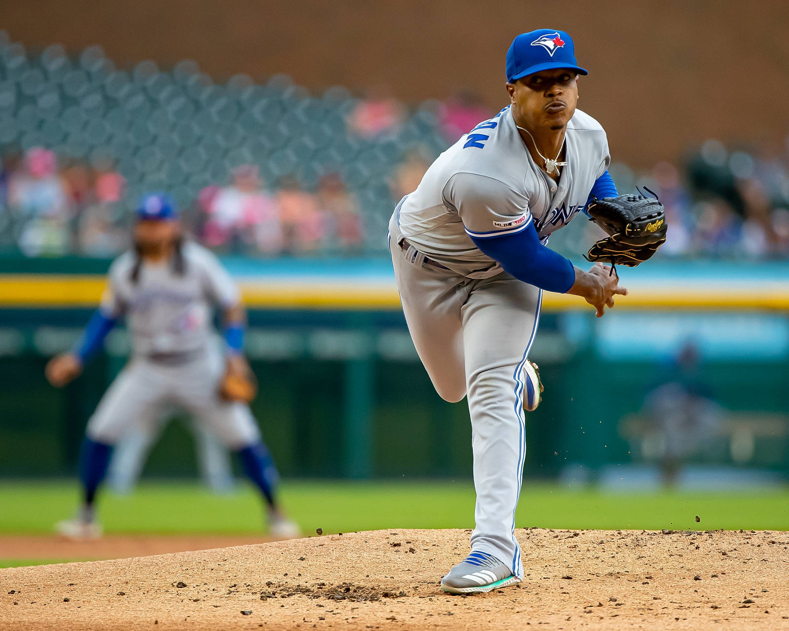 Marcus Stroman, blue and gray uniform, pitcher, HD Desktop Wallpaper