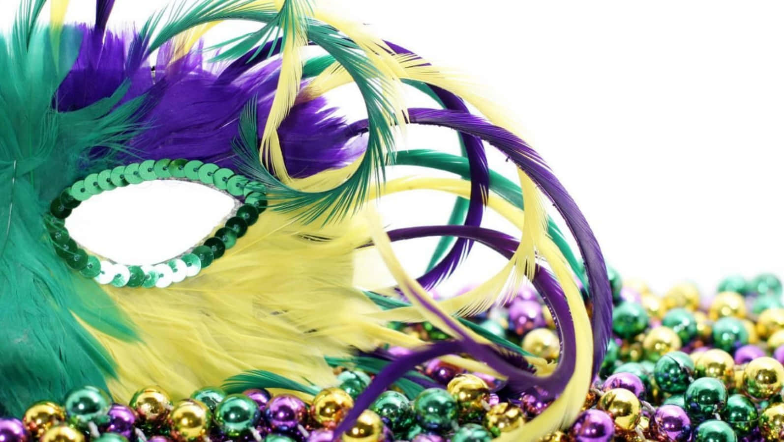Mardi Gras, purple, green, HD Desktop Wallpaper