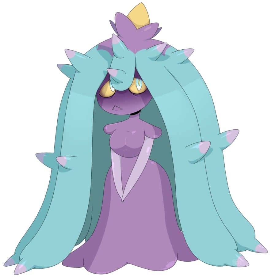 Mareanie, purple, teal, SD Phone Wallpaper