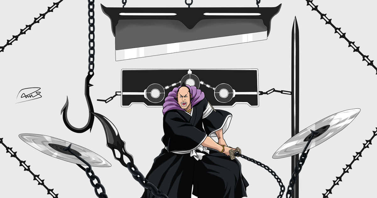 Marechiyo Omaeda, black robes, chains, SD Desktop Wallpaper