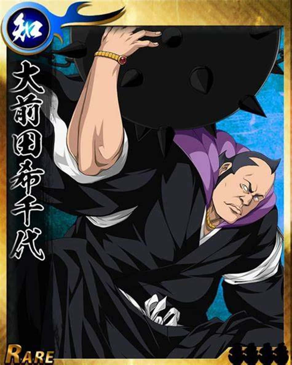 Marechiyo Omaeda, black robes, spiked black shield, SD Phone Wallpaper