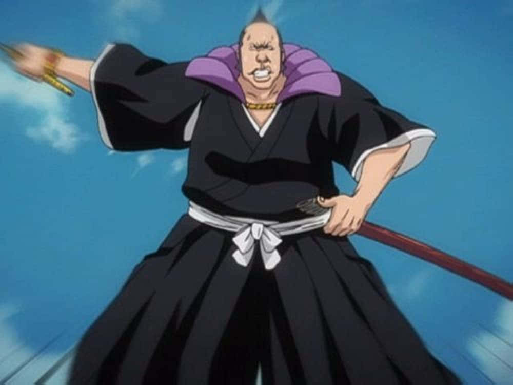 Marechiyo Omaeda, black robe, purple scarf, SD Desktop Wallpaper