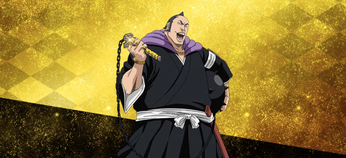 Marechiyo Omaeda, black robe, purple scarf, SD Desktop Wallpaper