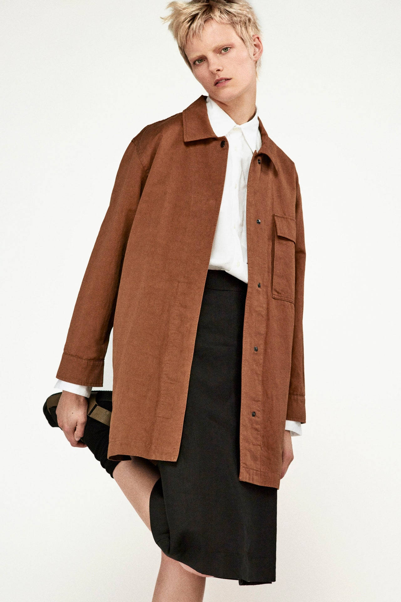 Margaret Howell, brown long blazer, corduroy shirt, Full HD Phone Wallpaper