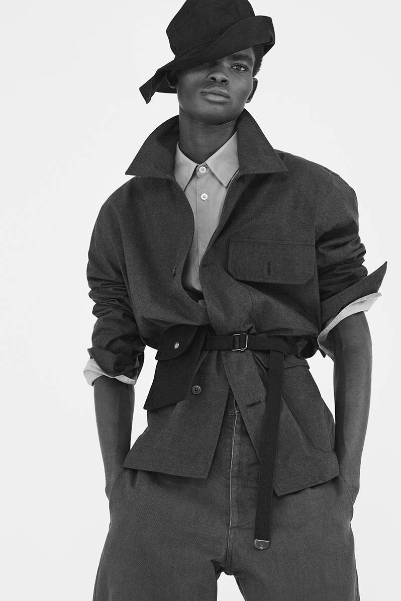 Margaret Howell, belted jacket, black hat, SD Phone Wallpaper