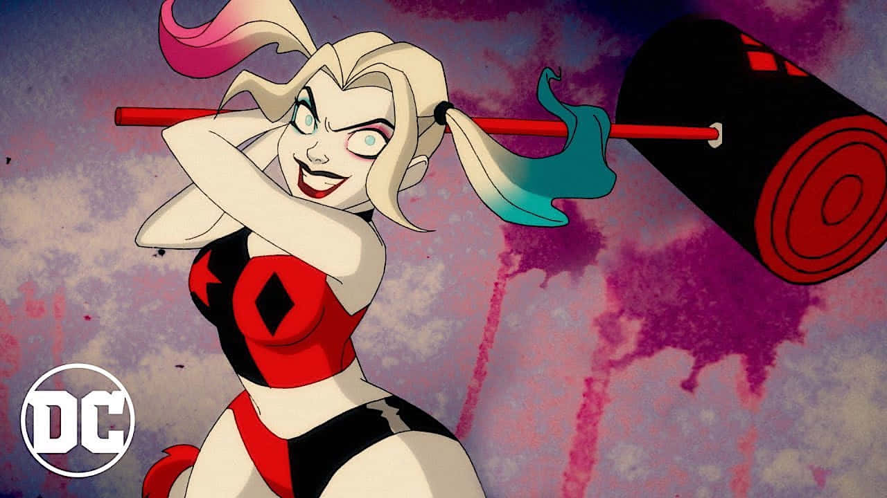 Harley Quinn, animated series, oversized mallet, HD Desktop Wallpaper