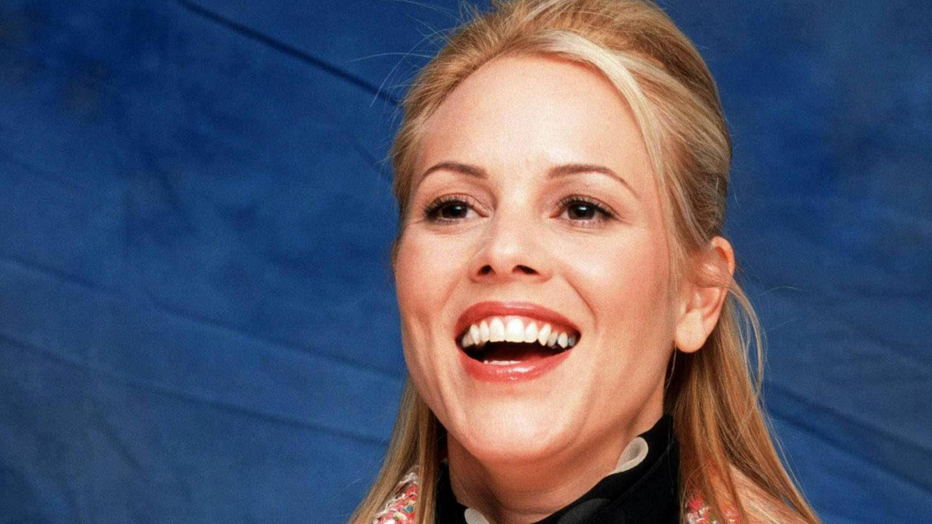 Maria Bello, blonde, joyful, Full HD Desktop Wallpaper