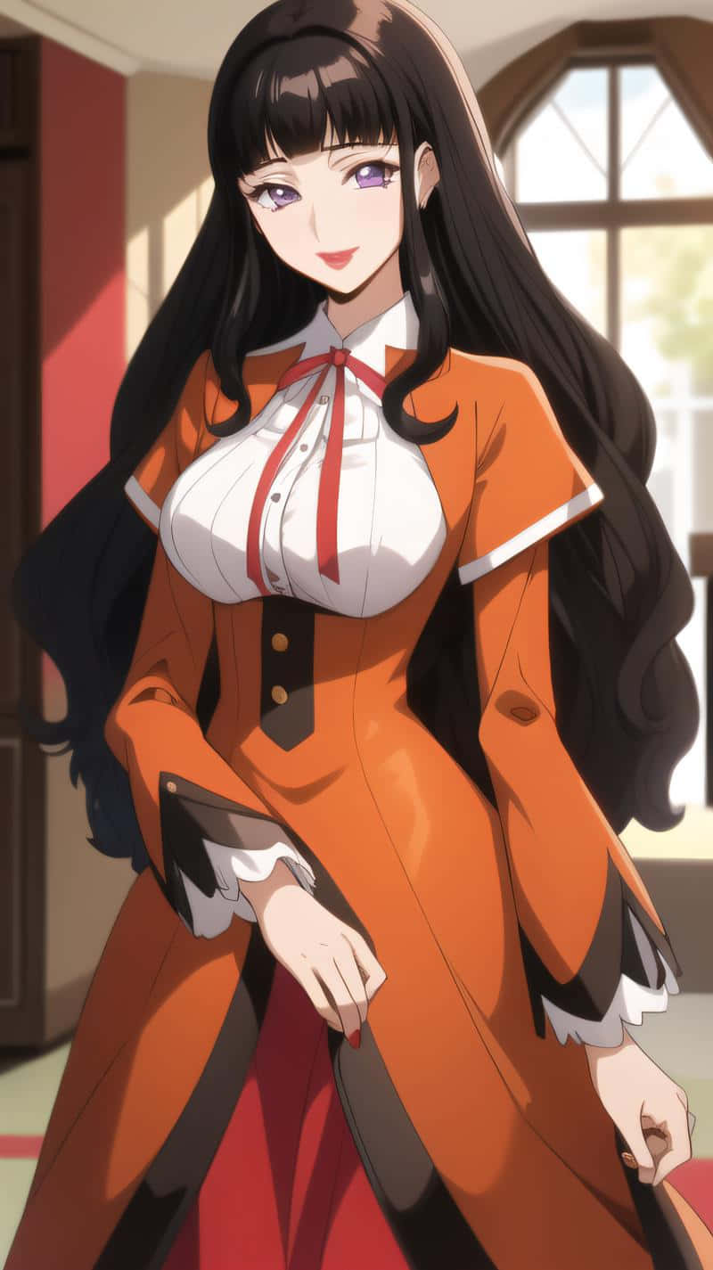 Marianne Vi Britannia, anime portrait, long black hair, HD Phone Wallpaper