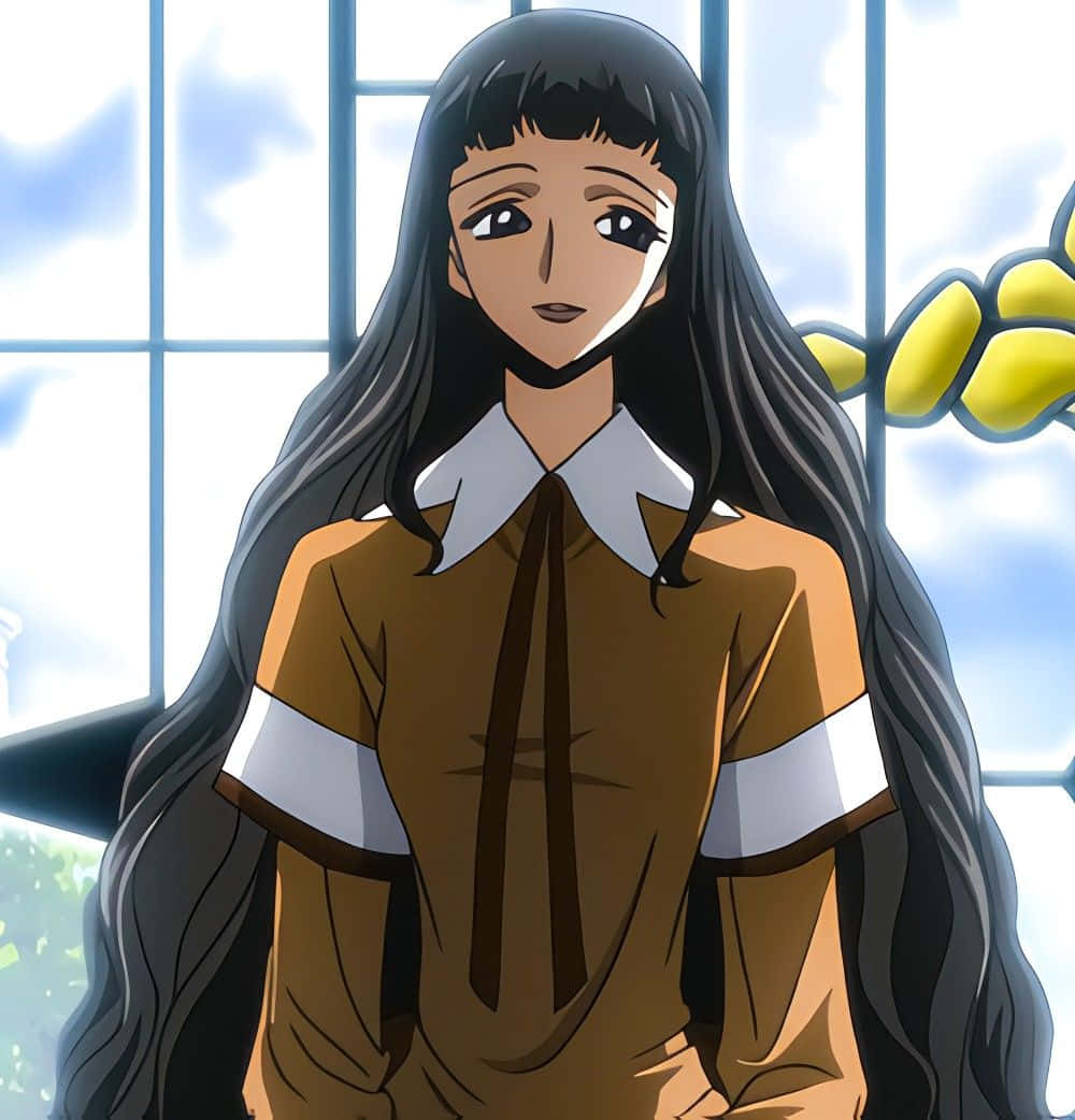 Marianne Vi Britannia, anime portrait, long black hair, SD Phone Wallpaper