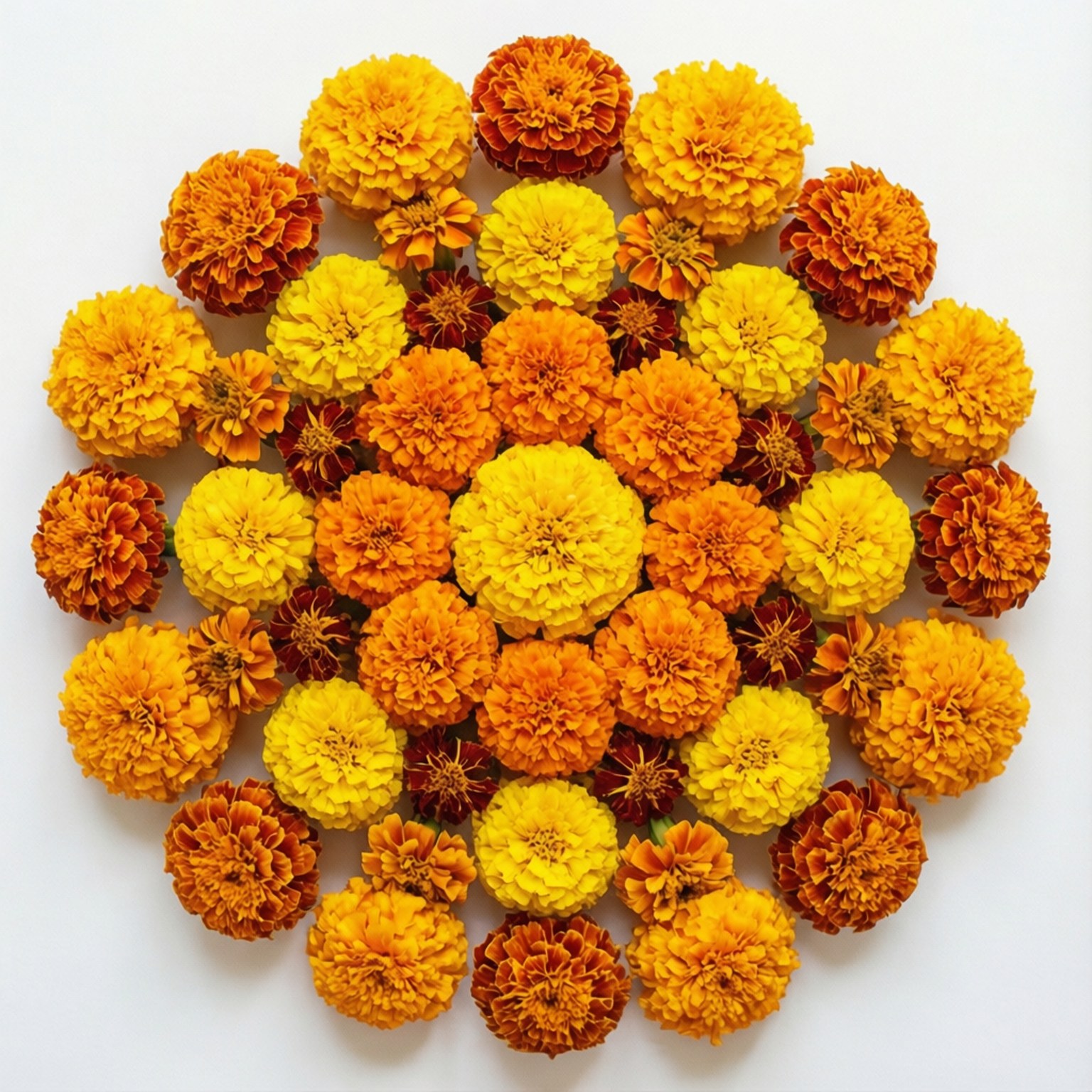 marigold, mandala, yellow, HD Desktop Wallpaper